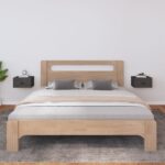 vidaXL Nástenné nočné stolíky 2 ks sivé 40x29,5x22 cm