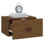 vidaXL Nástenné nočné stolíky 2 ks medovohnedé 40x29,5x22 cm – Obrázok 4