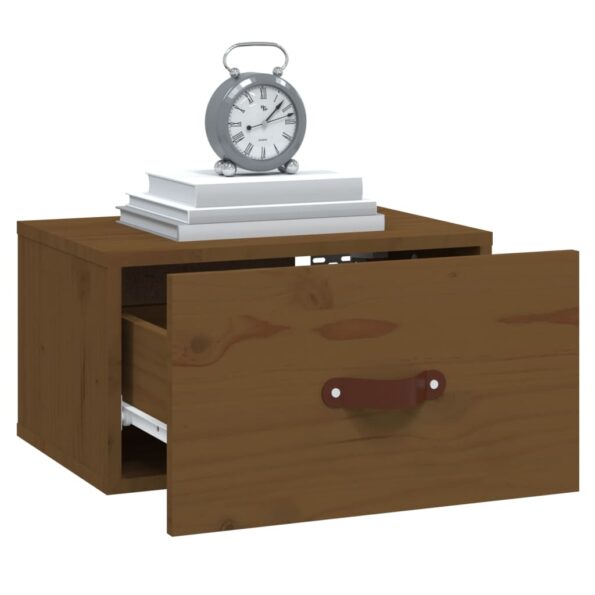 vidaXL Nástenné nočné stolíky 2 ks medovohnedé 40x29,5x22 cm – Obrázok 4