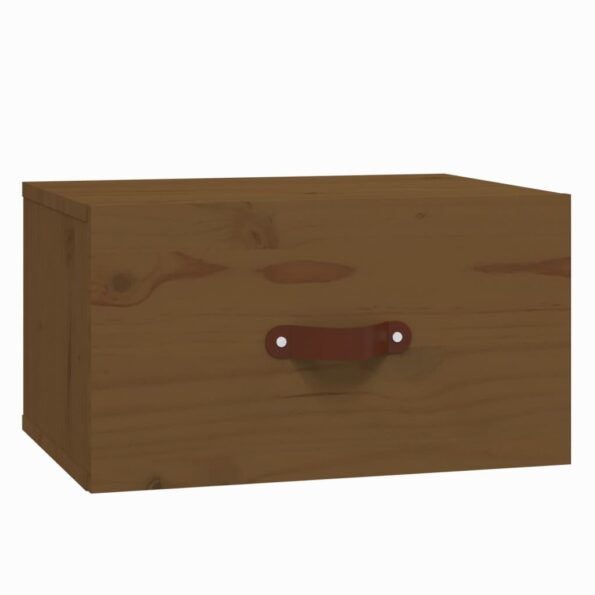 vidaXL Nástenné nočné stolíky 2 ks medovohnedé 40x29,5x22 cm – Obrázok 5