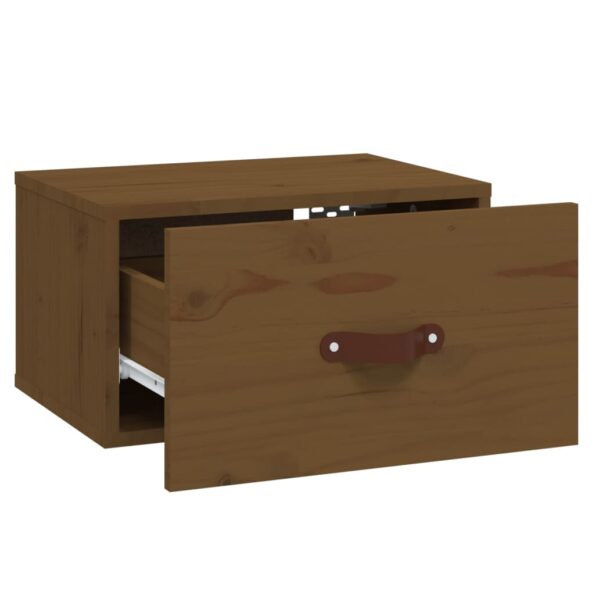 vidaXL Nástenné nočné stolíky 2 ks medovohnedé 40x29,5x22 cm – Obrázok 8