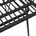 vidaXL Záhradné stoličky 2 ks s opierkami čierne 56x64x80 cm PE Rattan – Obrázok 8