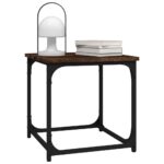 vidaXL Príručný stolík dymový dub 40x40x40 cm spracované drevo – Obrázok 4