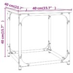 vidaXL Príručný stolík dymový dub 40x40x40 cm spracované drevo – Obrázok 9
