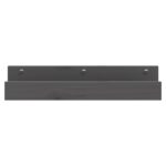 vidaXL Nástenné skrinky 2 ks sivé 50x12x9 cm masívna borovica – Obrázok 4
