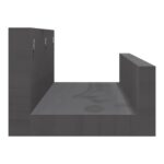 vidaXL Nástenné skrinky 2 ks sivé 50x12x9 cm masívna borovica – Obrázok 5