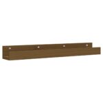 vidaXL Nástenné skrinky 2 ks medovohnedé 80x12x9 cm masívna borovica – Obrázok 3