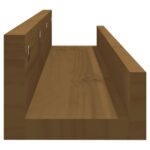 vidaXL Nástenné skrinky 2 ks medovohnedé 80x12x9 cm masívna borovica – Obrázok 5
