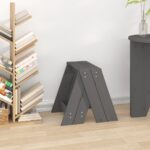 VidaXL Sedadlá 2 ks sivé 40x40x45 cm borovicový masív – Obrázok 3