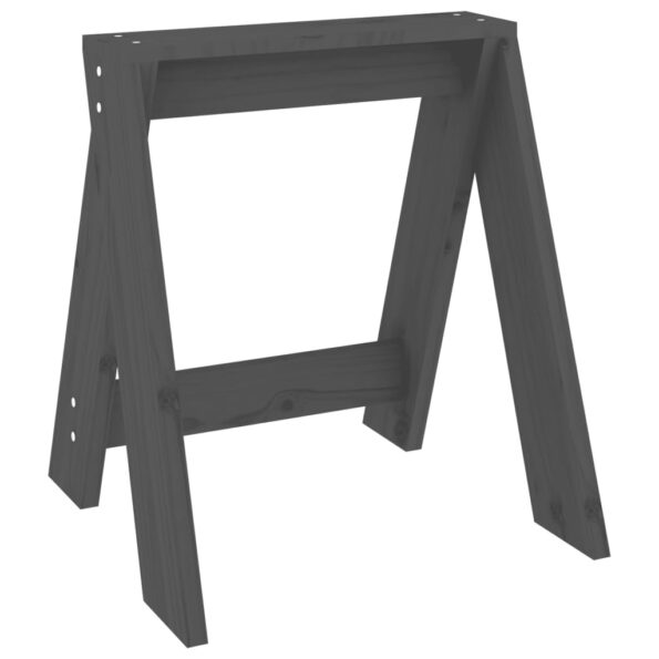 VidaXL Sedadlá 2 ks sivé 40x40x45 cm borovicový masív – Obrázok 4