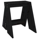 VidaXL Sedadlá 2 ks čierne 40x40x45 cm borovicový masív – Obrázok 5