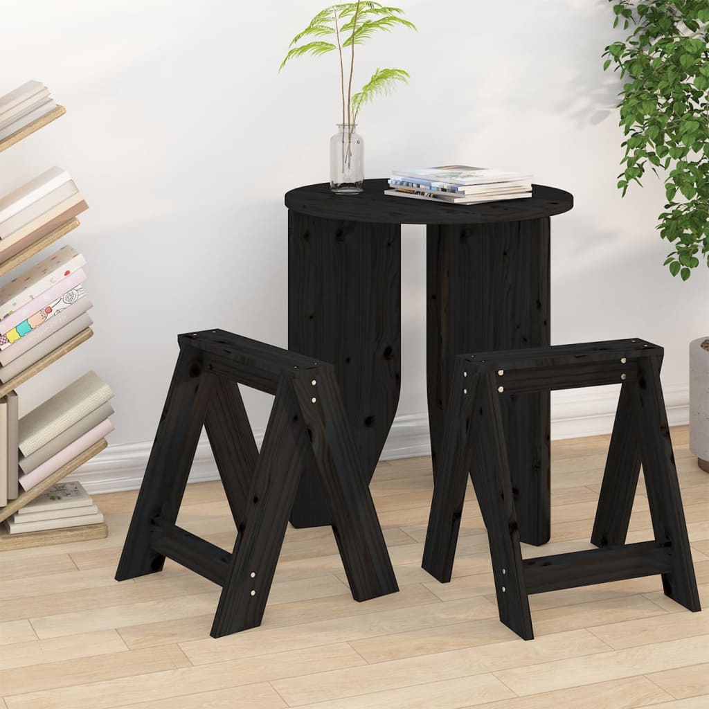 VXL8720845641887_m_en_hd_1.jpg VidaXL Sedadlá 2 ks čierne 40x40x45 cm borovicový masív – Obrázok 1