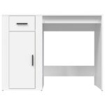 vidaXL Stôl biely 100x49x75 cm spracované drevo – Obrázok 6