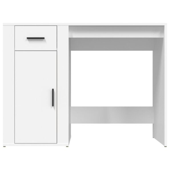 vidaXL Stôl biely 100x49x75 cm spracované drevo – Obrázok 6