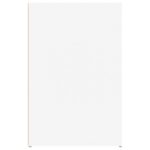 vidaXL Stôl biely 100x49x75 cm spracované drevo – Obrázok 8