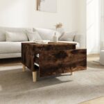 vidaXL Bočný stolík dymový dub 50x46x35 cm spracované drevo – Obrázok 3