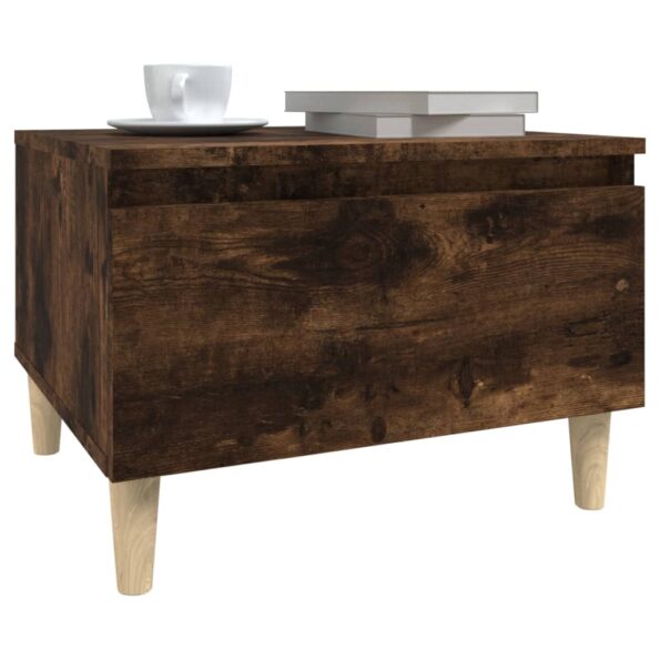 vidaXL Bočný stolík dymový dub 50x46x35 cm spracované drevo – Obrázok 4