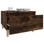 vidaXL Bočný stolík dymový dub 50x46x35 cm spracované drevo – Obrázok 5