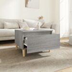 vidaXL Bočný stolík sivý sonoma 50x46x35 cm spracované drevo – Obrázok 3
