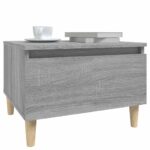 vidaXL Bočný stolík sivý sonoma 50x46x35 cm spracované drevo – Obrázok 4