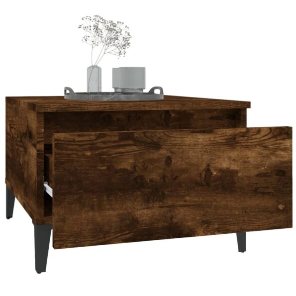 vidaXL Bočné stolíky 2 ks dymový dub 50x46x35 spracované drevo – Obrázok 5