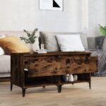 vidaXL Bočné stolíky 2 ks dymový dub 50x46x50 spracované drevo – Obrázok 3