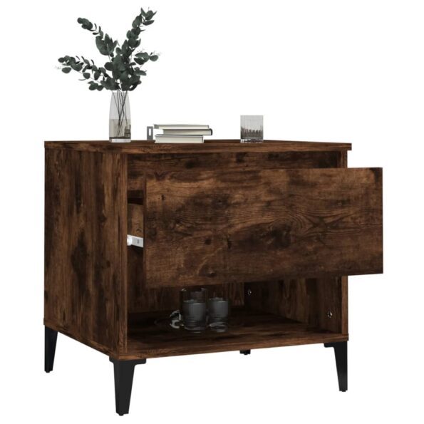 vidaXL Bočné stolíky 2 ks dymový dub 50x46x50 spracované drevo – Obrázok 5