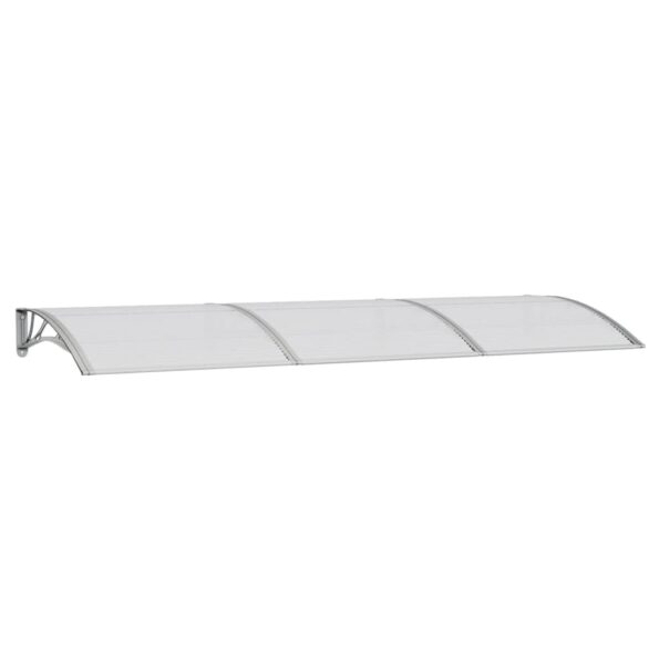 vidaXL Vchodová strieška sivá 300x100 cm polykarbonát – Obrázok 2