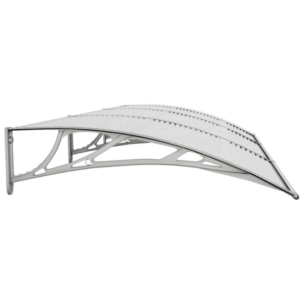 vidaXL Vchodová strieška sivá 300x100 cm polykarbonát – Obrázok 4