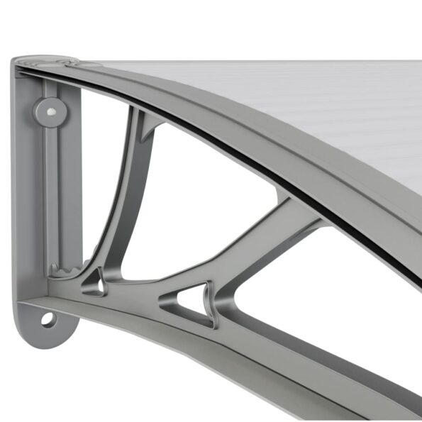 vidaXL Vchodová strieška sivá 300x100 cm polykarbonát – Obrázok 5