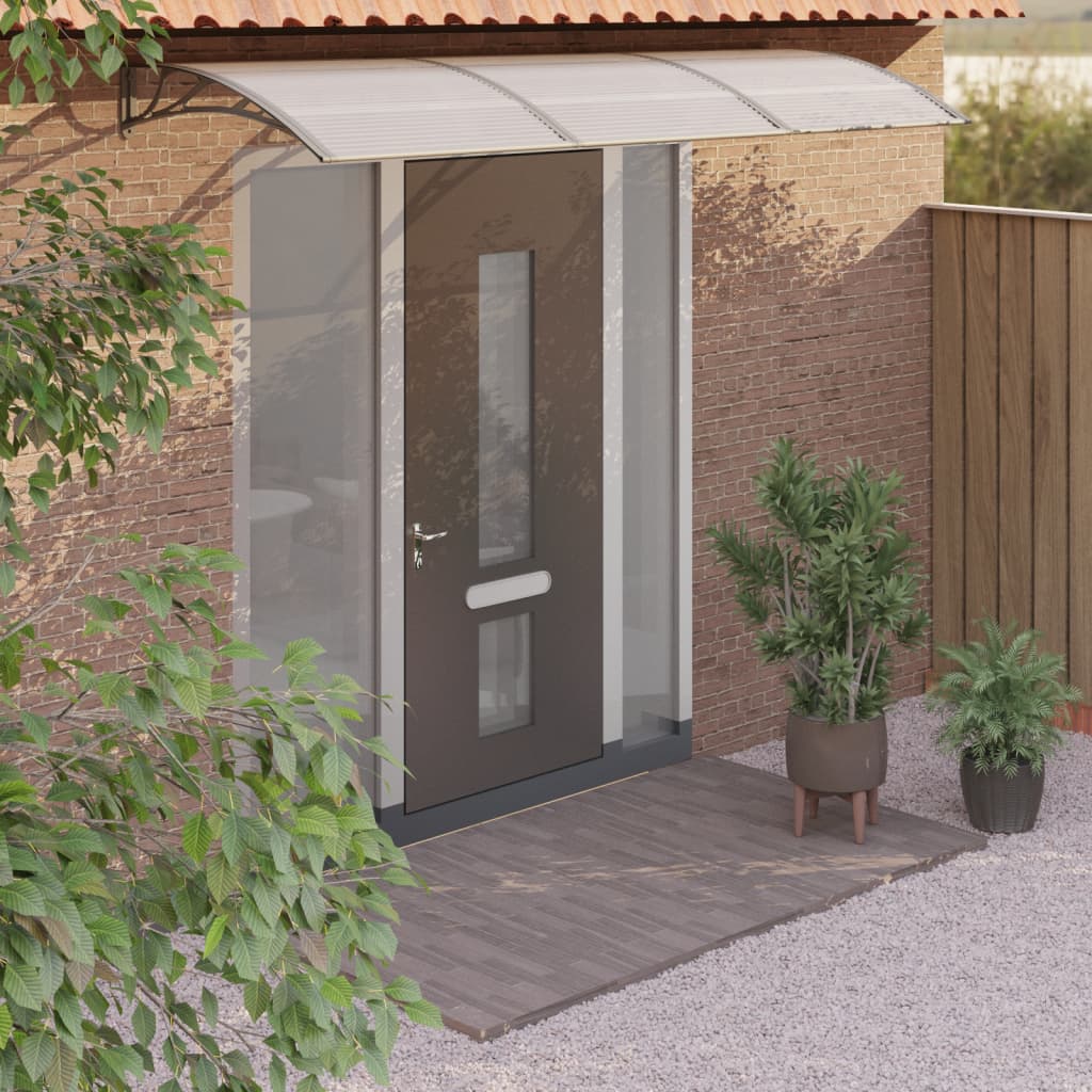 VXL8720845680114_m_en_hd_1.jpg vidaXL Vchodová strieška sivá 300x100 cm polykarbonát – Obrázok 1