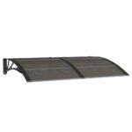 vidaXL Vchodová strieška čierna 150x100 cm polykarbonát – Obrázok 2