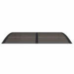vidaXL Vchodová strieška čierna 150x100 cm polykarbonát – Obrázok 3