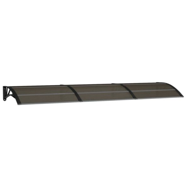 vidaXL Vchodová strieška čierna 300x75 cm polykarbonát – Obrázok 2