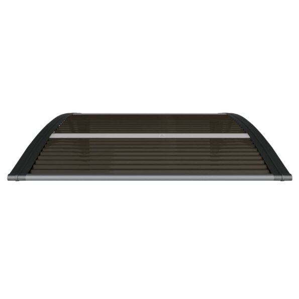 vidaXL Strieška na dvere čierna 100x75 cm polykarbonát – Obrázok 3