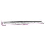 vidaXL Vchodová strieška sivá a priehľadná 400x75 cm polykarbonát – Obrázok 6