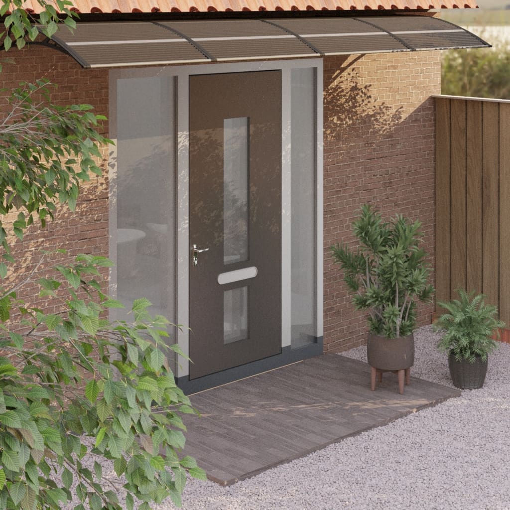 VXL8720845680381_m_en_hd_1.jpg vidaXL Vchodová strieška čierna 400x75 cm polykarbonát – Obrázok 1