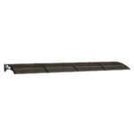 vidaXL Strieška na dvere čierna 400x100 cm polykarbonát – Obrázok 2
