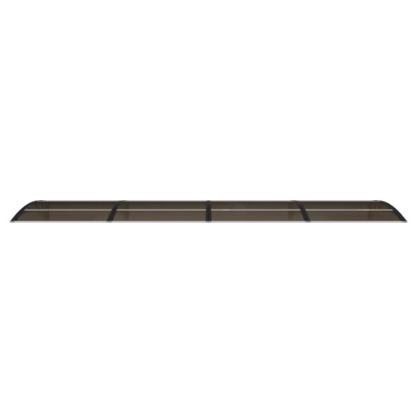 vidaXL Strieška na dvere čierna 400x100 cm polykarbonát – Obrázok 3