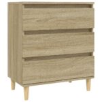 vidaXL Komoda dub sonoma 60x35x70 cm spracované drevo – Obrázok 2