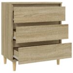 vidaXL Komoda dub sonoma 60x35x70 cm spracované drevo – Obrázok 7