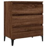 vidaXL Komoda hnedý dub 60x35x70 cm spracované drevo – Obrázok 2