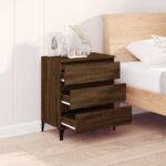 vidaXL Komoda hnedý dub 60x35x70 cm spracované drevo – Obrázok 3