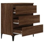 vidaXL Komoda hnedý dub 60x35x70 cm spracované drevo – Obrázok 7