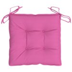 vidaXL Podložky na stoličku 4 ks, ružové 50x50x7 cm, oxfordská látka – Obrázok 4