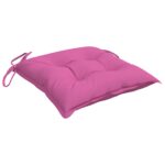vidaXL Podložky na stoličku 4 ks, ružové 50x50x7 cm, oxfordská látka – Obrázok 5