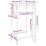 vidaXL Bočný stolík dub sonoma 40x30x75 cm spracované drevo – Obrázok 10