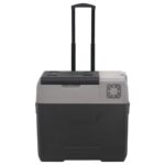 vidaXL Chladiaci box s kolieskom a rukoväťou čierno-sivý 50 l PP – Obrázok 3