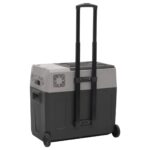 vidaXL Chladiaci box s kolieskom a rukoväťou čierno-sivý 50 l PP – Obrázok 4