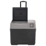 vidaXL Chladiaci box s kolieskom a rukoväťou čierno-sivý 50 l PP – Obrázok 6
